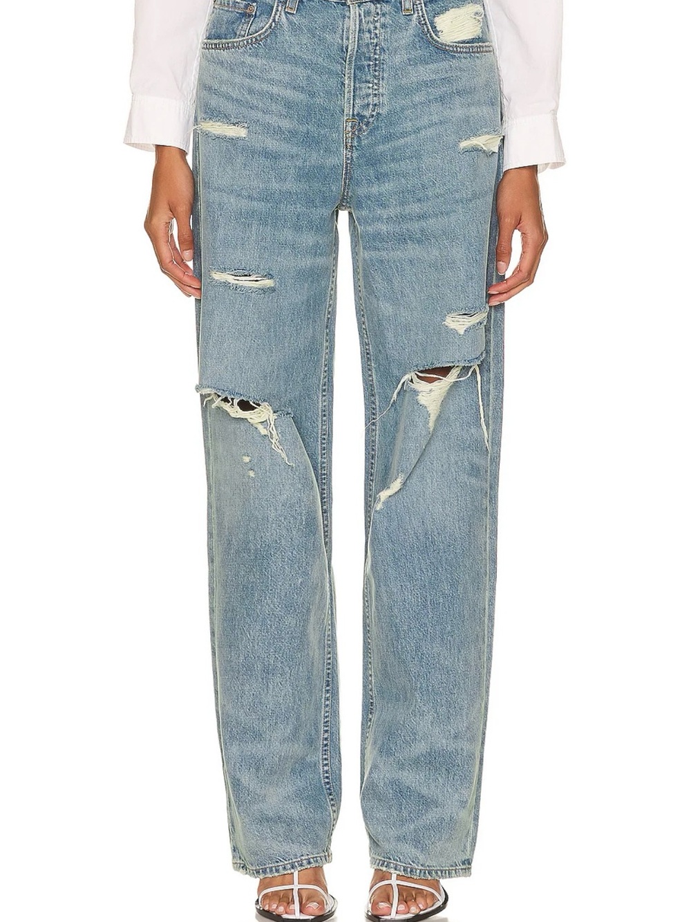 NEW WITHOUT TAG GRLFRND Bella Low Rise Boyfriend Jean - Telegraph Hill